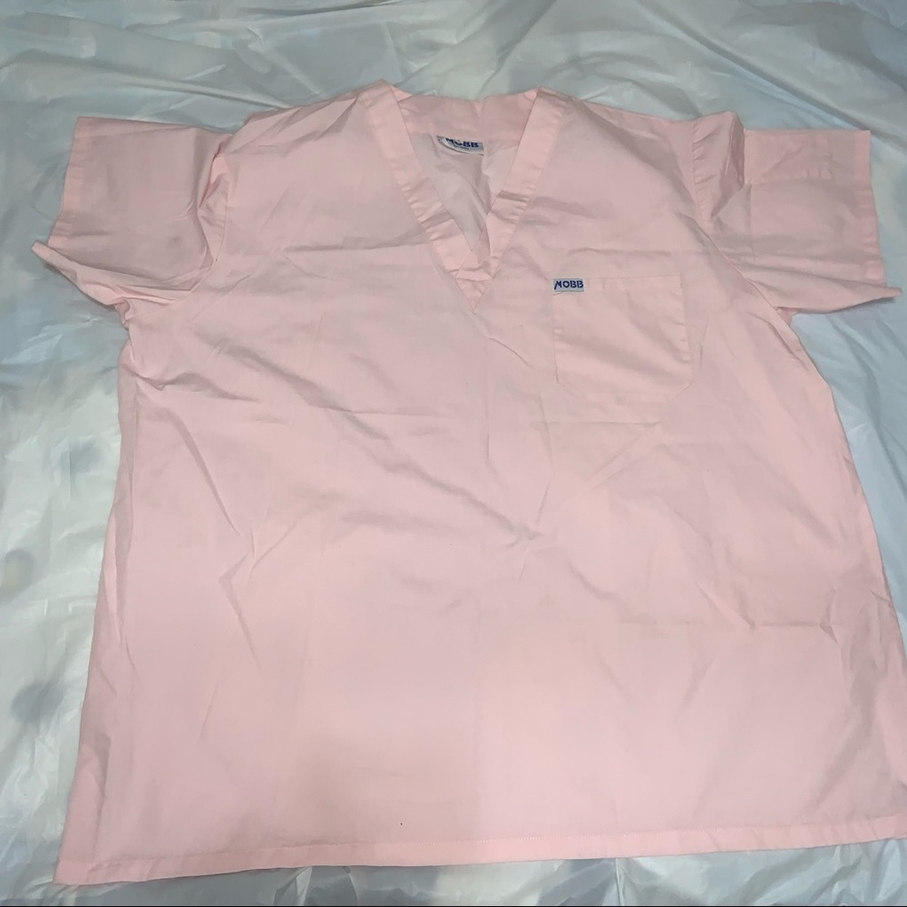 2/$30 MOBB BABY PINK SCRUB TOP